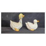 Lot of 4 Vintage Ceramic Ducks and Swan Figurines Enesco & Lilian Vernon