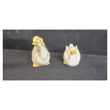 Lot of 4 Vintage Ceramic Ducks and Swan Figurines Enesco & Lilian Vernon