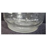 Collection of Vintage Cartoon Character Drinking Glasses and Looney Tunes Welch