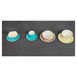 Set of Vintage Porcelain Tea Cups and Saucers Collection Inc Asian
