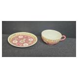 Set of Vintage Porcelain Tea Cups and Saucers Collection Inc Asian