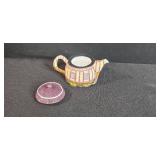 Collection of Vintage Cottage Teapot, Rooster Salt & Pepper Shakers, Hen-on-Nest Dishes, and Decorative Birds