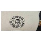 Collection of Vintage Cottage Teapot, Rooster Salt & Pepper Shakers, Hen-on-Nest Dishes, and Decorative Birds