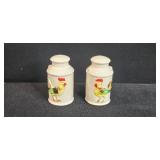 Collection of Vintage Cottage Teapot, Rooster Salt & Pepper Shakers, Hen-on-Nest Dishes, and Decorative Birds