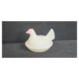 Collection of Vintage Cottage Teapot, Rooster Salt & Pepper Shakers, Hen-on-Nest Dishes, and Decorative Birds