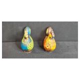 Collection of Vintage Cottage Teapot, Rooster Salt & Pepper Shakers, Hen-on-Nest Dishes, and Decorative Birds