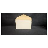 Vintage Kitchenware Collection including Wall Organizer, Ice Cream Freezer, Pyrex Measuring Cup, and Decor