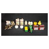 Vintage Salt and Pepper Shaker Collection including Budweiser and Avon China