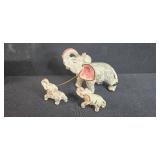 Vintage Toy and Collectible Lot with Farm, Japanese Elephant Set and Wooden Nickel