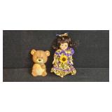 Vintage Toy and Collectible Lot with Farm, Japanese Elephant Set and Wooden Nickel