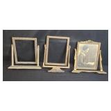 Set of Vintage Swivel Dresser Top Picture Frames