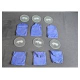 Vintage Mixed Barware Collection with Glasses, Coasters, and Duck Decor Box