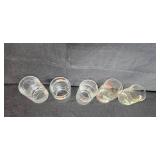 Vintage Mixed Barware Collection with Glasses, Coasters, and Duck Decor Box