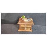 Vintage Mixed Barware Collection with Glasses, Coasters, and Duck Decor Box