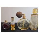 Collection of Vintage Avon and Decorative Glass Perfume Bottles