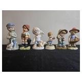 Collection of Vintage Porcelain Children Figurines Including Avon, Rust Craft, German and Japanese Pieces