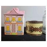 Vintage Jars, Decorative Tins, and Avon Cologne Bottle Collection