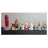 Vintage Christmas Figurine and Bell Collection including Avon and Enesco