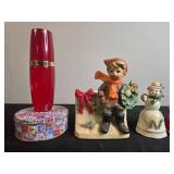 Vintage Christmas Figurine and Bell Collection including Avon and Enesco