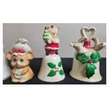 Vintage Christmas Figurine and Bell Collection including Avon and Enesco