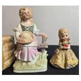 Collection of Vintage Porcelain Figurines from George Good, Verona Vergasi, and Rice Products