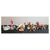 Vintage Animal Figurine Collection Dogs Cats Deer Panda Giftco Napcoware