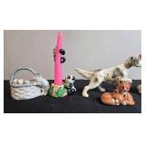 Vintage Animal Figurine Collection Dogs Cats Deer Panda Giftco Napcoware