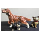 Vintage Animal Figurine Collection Dogs Cats Deer Panda Giftco Napcoware