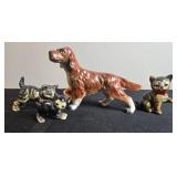 Vintage Animal Figurine Collection Dogs Cats Deer Panda Giftco Napcoware