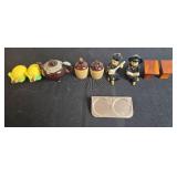 Vintage Salt and Pepper Shaker Collection with Novelty and Glass Designs