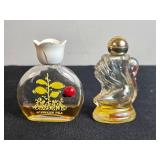 Collection of Vintage Avon and Designer Perfume Bottles Including Cologne
