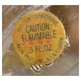 Collection of Vintage Avon and Designer Perfume Bottles Including Cologne