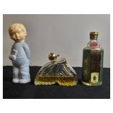 Collection of Vintage Avon and Designer Perfume Bottles Including Cologne