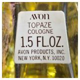 Collection of Vintage Avon and Designer Perfume Bottles Including Cologne