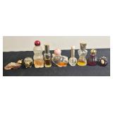 Collection of Vintage Avon Cat Cologne Bottles and Mini Perfume Bottles