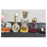 Collection of Vintage Avon Cat Cologne Bottles and Mini Perfume Bottles