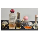 Collection of Vintage Avon Cat Cologne Bottles and Mini Perfume Bottles