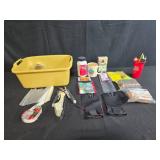 Garden and Home Supplies Collection with Tools, Gloves, and Accessories