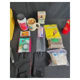 Garden and Home Supplies Collection with Tools, Gloves, and Accessories