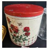 Vintage Kitchenware and Collectibles Lot with Knives, Trays, and Glassware