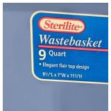 Set of 6 Assorted Plastic Wastebaskets Trash Cans