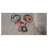 Lot of 3 Automotive Jumper Cables with Clamps