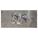 Large Tub of Assorted Extension Cords, Power Strips, and Cables