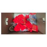 Large Lot of Christmas Holiday Decor with Wreaths and Candles