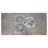 Large Lot of Christmas Holiday Decor with Wreaths and Candles