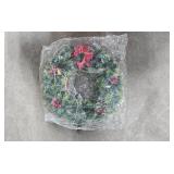 Large Lot of Christmas Holiday Decor with Wreaths and Candles