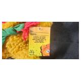 Collection of Plush Toys Including Muppets, Teddy Bears, and Holiday Dog