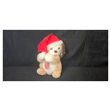 Collection of Plush Toys Including Muppets, Teddy Bears, and Holiday Dog