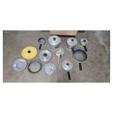 Collection of Pots, Pans, and Bakeware Assorted Aluminum and Nonstick