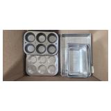 Collection of Pots, Pans, and Bakeware Assorted Aluminum and Nonstick